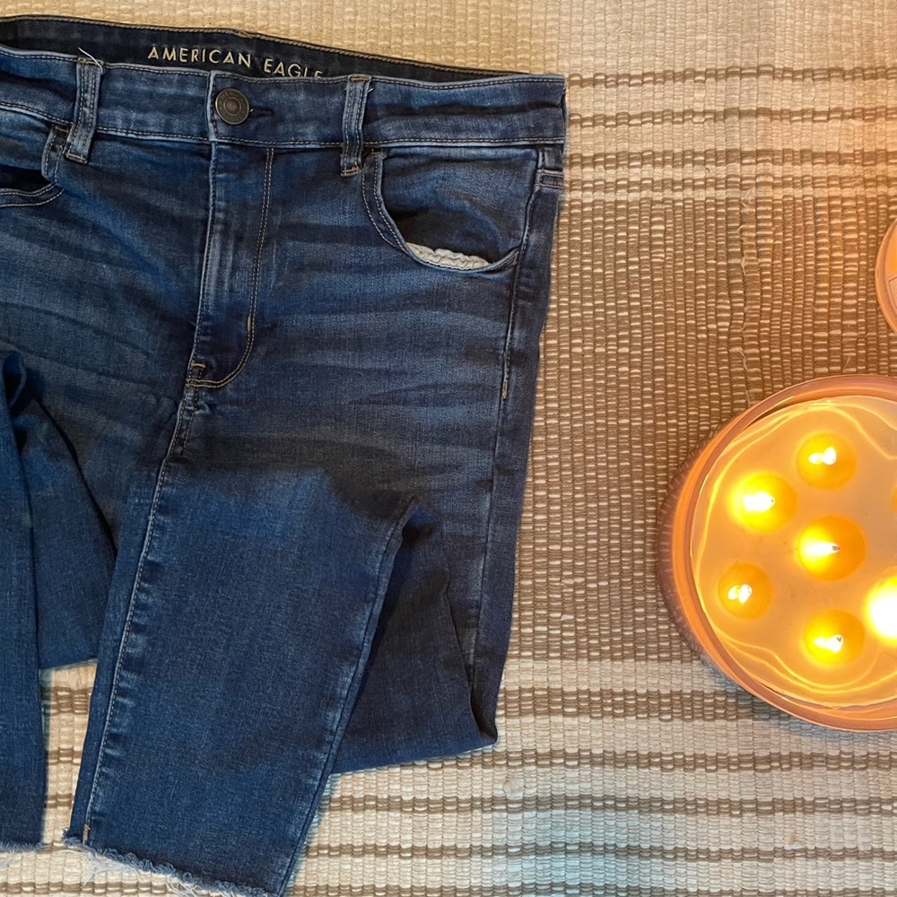 American Eagle size 12 high rise jegging crop